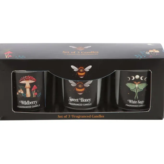 Something Different Dark Forest Votive Candle Trio