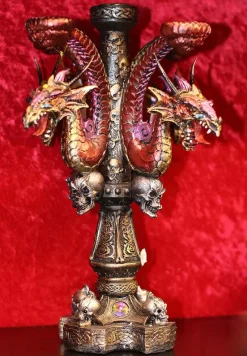 Puckator Dark Legends Multi Headed Purple Candle Stick Holder
