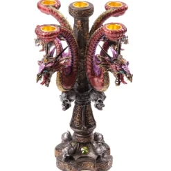 Puckator Dark Legends Multi Headed Purple Candle Stick Holder