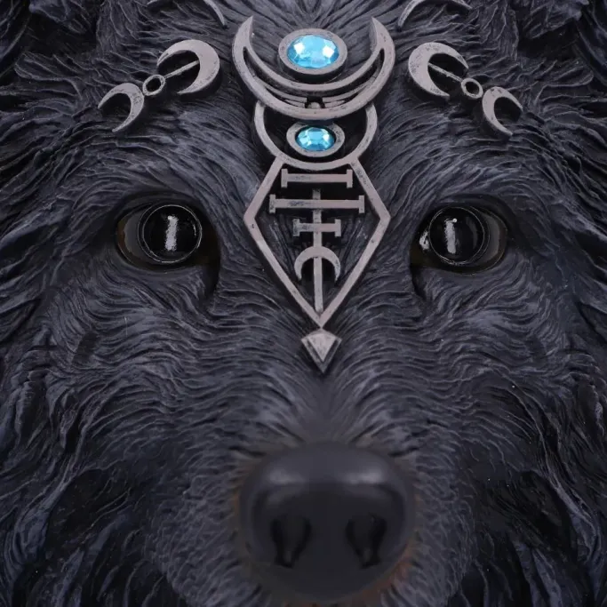 Nemesis Now Dark Wolf Moon Plaque