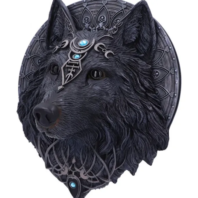 Nemesis Now Dark Wolf Moon Plaque