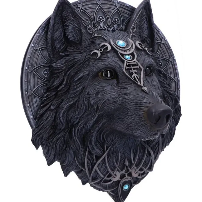 Nemesis Now Dark Wolf Moon Plaque