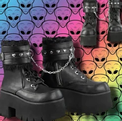 DemoniaCult ASHES 57 Boots Black
