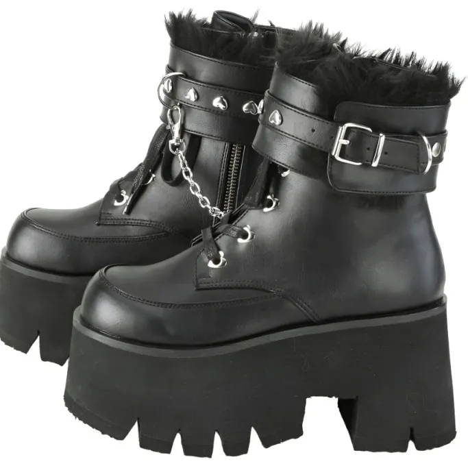 DemoniaCult ASHES 57 Boots Black