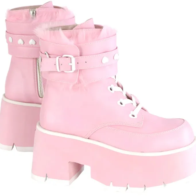 DemoniaCult ASHES 57 Pink Boots