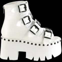 DemoniaCult ASHES 70 White Boots