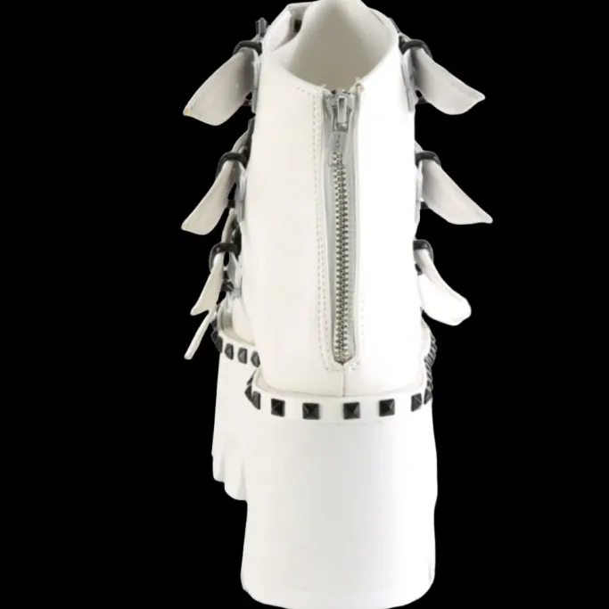 DemoniaCult ASHES 70 White Boots
