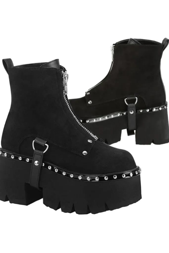 DemoniaCult ASHES-100 Boots Suede