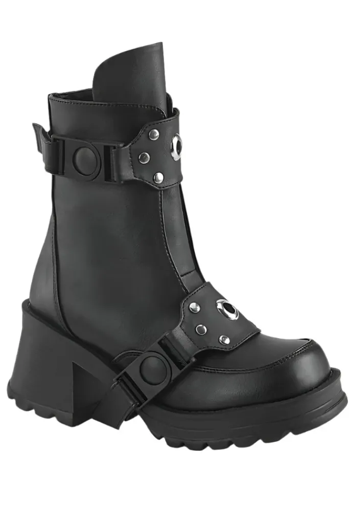 DemoniaCult BRATTY 56 Black Boots