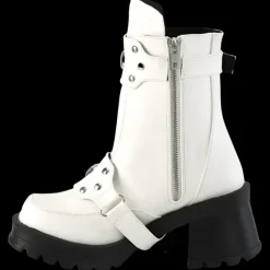 DemoniaCult BRATTY 56 White Boots