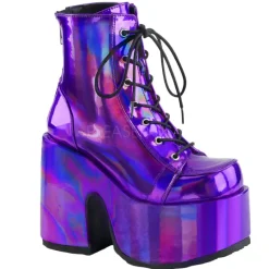 DemoniaCult CAMEL 203 Boots Purple
