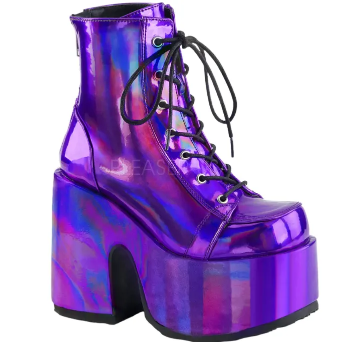 DemoniaCult CAMEL 203 Boots Purple