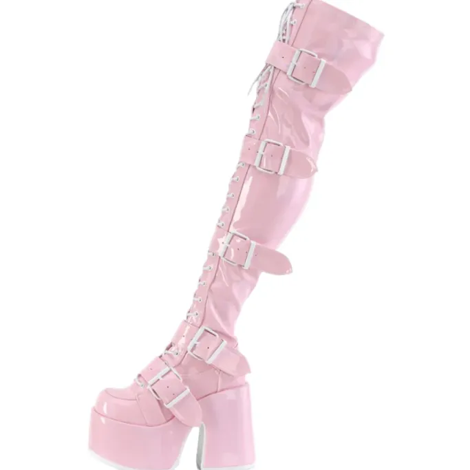 DemoniaCult CAMEL 305 Pink Boots