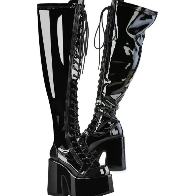DemoniaCult CAMEL 300WC Boots WIDE CALF