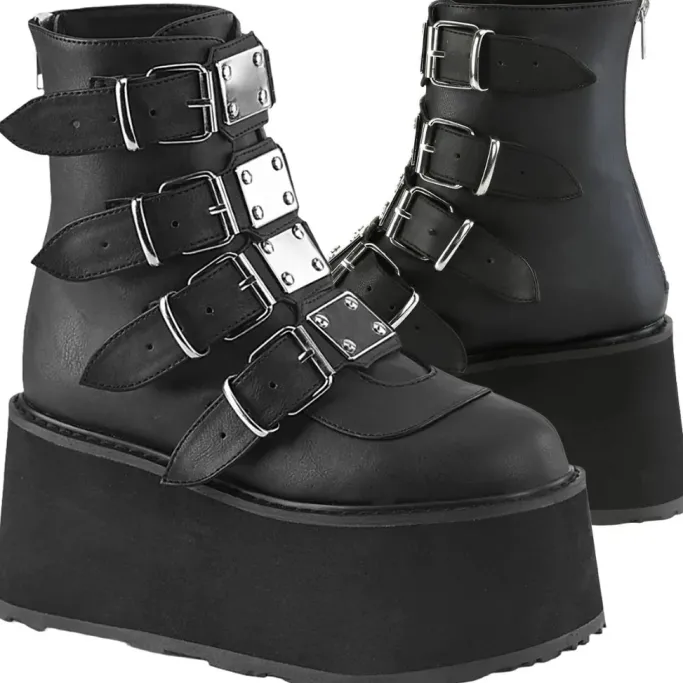 DemoniaCult DAMNED 105 Black Boots