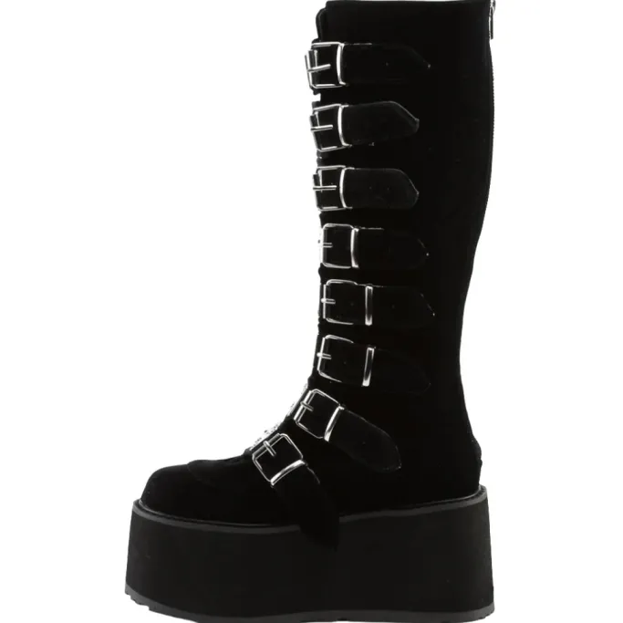 DemoniaCult DAMNED 318 Boots Velvet