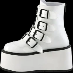 DemoniaCult DAMNED 105 Boots White