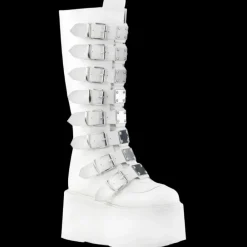DemoniaCult DAMNED-318 Boots White
