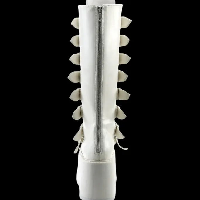 DemoniaCult DAMNED-318 Boots White