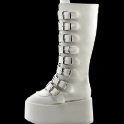 DemoniaCult DAMNED-318 Boots White