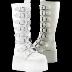 DemoniaCult DAMNED-318 Boots White