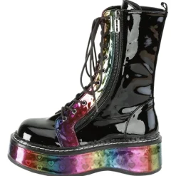 DemoniaCult EMILY 350 Boots Rainbow