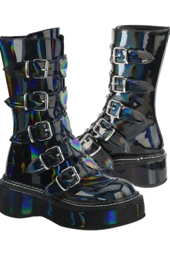 DemoniaCult EMILY-330 Hologram Boots