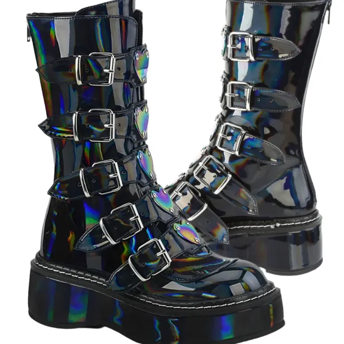 DemoniaCult EMILY-330 Hologram Boots