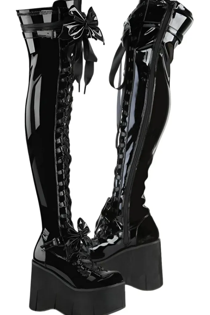 DemoniaCult KERA 303 Patent Boots