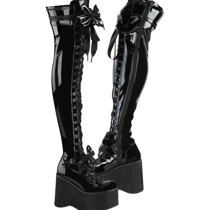 DemoniaCult KERA 303 Patent Boots
