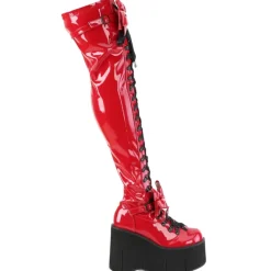DemoniaCult KERA 303 Red Boots