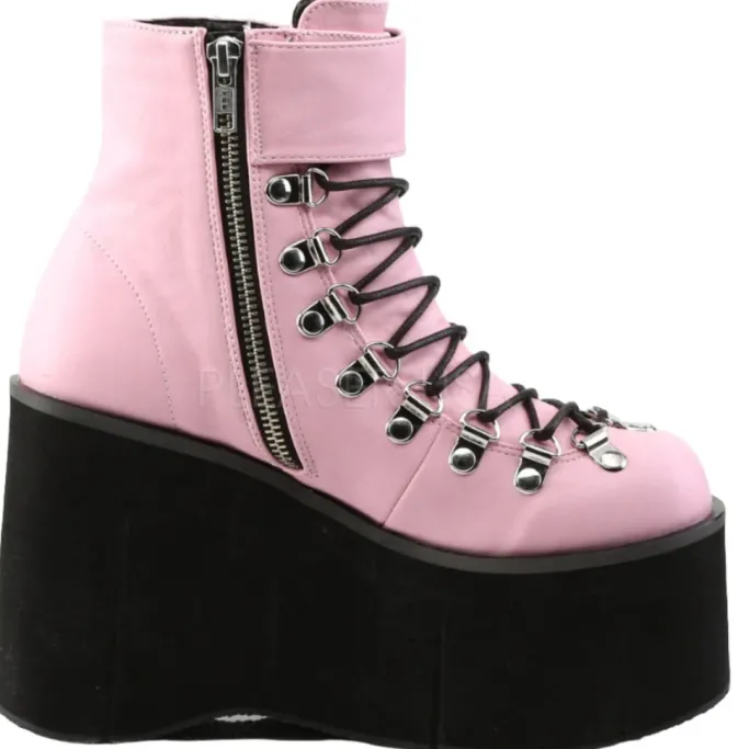 DemoniaCult KERA-21 Boots Pink