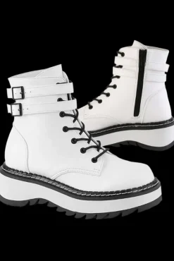 DemoniaCult LILITH 152 Boots White