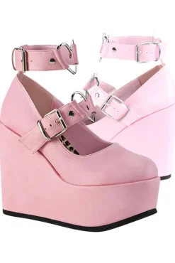 DemoniaCult POISON-99-2 Shoes Pink (UK3, 7, 9)