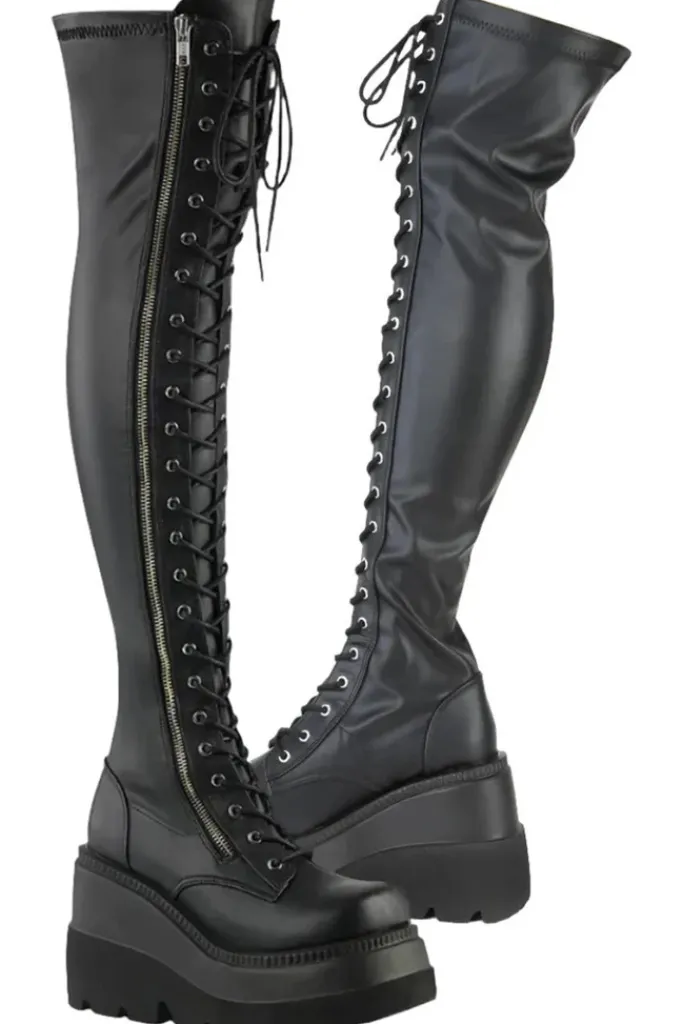 DemoniaCult SHAKER 374 Black Boots