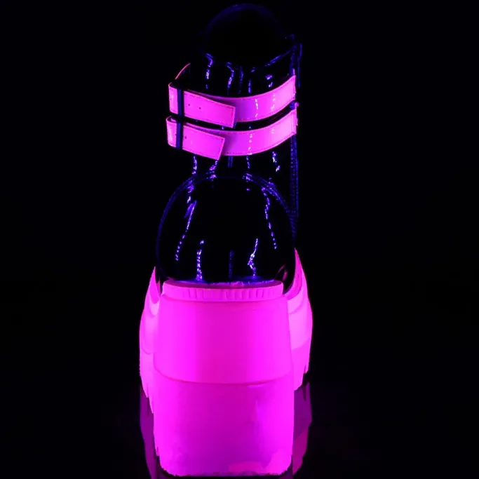 DemoniaCult Shaker 52 Boots Neon Pink