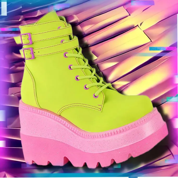 DemoniaCult Shaker 52 Boots Lime