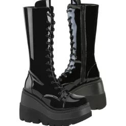 DemoniaCult SHAKER 72 Patent Boots UK6,