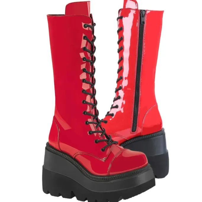 DemoniaCult SHAKER 72 Red Boots