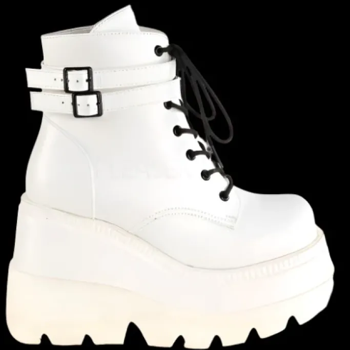 DemoniaCult SHAKER-52 Boots White