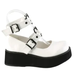 DemoniaCult SPRITE 02 White Shoes