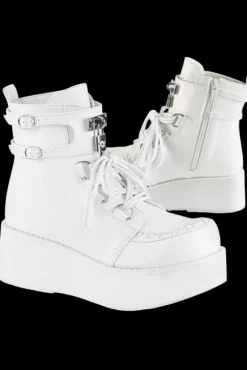 DemoniaCult SPRITE-70 Boots White
