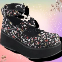 DemoniaCult SPRITE-02 Shoes Floral