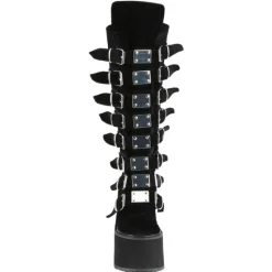 DemoniaCult SWING 815 Black Velvet Boots