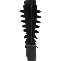 DemoniaCult SWING 815 Black Velvet Boots