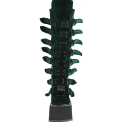 DemoniaCult SWING 815 Emerald Velvet Boots