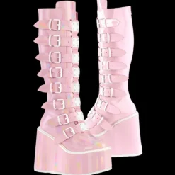 DemoniaCult SWING 815 Pink Holographic Boots