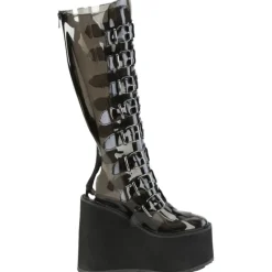 DemoniaCult SWING 815C Black Transparent Boots