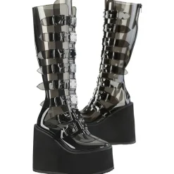 DemoniaCult SWING 815C Black Transparent Boots