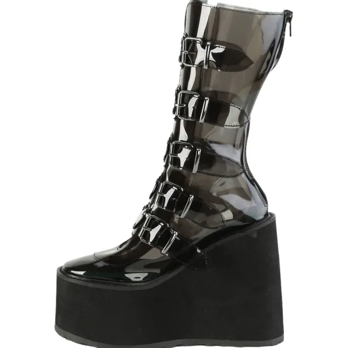 DemoniaCult SWING 230C Black Transparent Boots